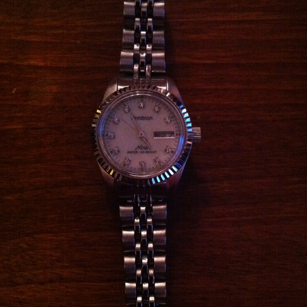 Reduced! Armitron crystal accent watch like new